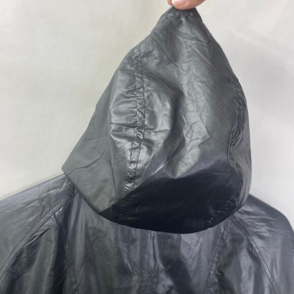 ALPHALETE Men’s Infinity Explorer Jacket Black Rain Windbreaker Hooded Sz Medium - Picture 3 of 7